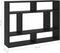 vidaXL - Wandschap - 75x16x55 - cm - spaanplaat - zwart