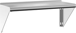 vidaXL - Wandschap - 75x30x31 - cm - roestvrijstaal - zilverkleurig