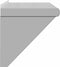 vidaXL - Wandschap - 75x30x31 - cm - roestvrijstaal - zilverkleurig