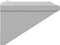 vidaXL - Wandschap - 75x45x31 - cm - roestvrijstaal - zilverkleurig