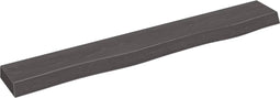 vidaXL - Wandschap - 80x10x4 - cm - behandeld - massief - eikenhout - donkerbruin