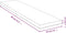 vidaXL - Wandschap - 80x20x2,5 - cm - bamboe