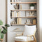 vidaXL - Wandschap - 80x20x2,5 - cm - massief - beukenhout