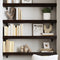 vidaXL - Wandschap - 80x20x6 - cm - behandeld - massief - eikenhout - donkerbruin