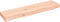 vidaXL - Wandschap - 80x20x6 - cm - onbehandeld - massief - eikenhout