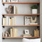 vidaXL - Wandschap - 80x30x2 - cm - behandeld - massief - eikenhout - lichtbruin
