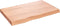 vidaXL - Wandschap - 80x50x(2-6) - cm - behandeld - massief - eikenhout - lichtbruin