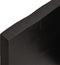 vidaXL - Wandschap - 80x60x(2-4)cm - behandeld - massief - eikenhout - donkerbruin