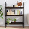 vidaXL - Wandschap - 80x60x(2-6)cm - behandeld - massief - eikenhout - donkerbruin