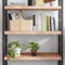 vidaXL - Wandschap - 80x60x(2-6) - cm - behandeld - massief - eikenhout - lichtbruin