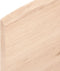 vidaXL - Wandschap - 80x60x2 - cm - onbehandeld - massief - eikenhout
