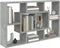 vidaXL - Wandschap - 85x16x52,5 - cm - bewerkt - hout - betongrijs
