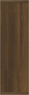 vidaXL - Wandschap - 85x16x52,5 - cm - bewerkt - hout - bruin - eikenkleur