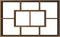 vidaXL - Wandschap - 85x16x52,5 - cm - bewerkt - hout - bruin - eikenkleur