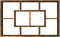 vidaXL - Wandschap - 85x16x52,5 - cm - bewerkt - hout - gerookt - eikenkleurig