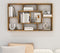vidaXL - Wandschap - 85x16x52,5 - cm - bewerkt - hout - gerookt - eikenkleurig