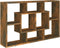 vidaXL - Wandschap - 85x16x52,5 - cm - bewerkt - hout - gerookt - eikenkleurig