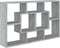 vidaXL - Wandschap - 85x16x52,5 - cm - bewerkt - hout - grijs - sonoma - eikenkleur