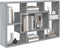 vidaXL - Wandschap - 85x16x52,5 - cm - bewerkt - hout - grijs - sonoma - eikenkleur