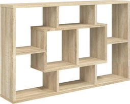 vidaXL - Wandschap - 85x16x52,5 - cm - bewerkt - hout - sonoma - eikenkleurig