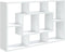 vidaXL - Wandschap - 85x16x52,5 - cm - bewerkt - hout - wit