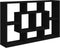vidaXL - Wandschap - 85x16x52,5 - cm - bewerkt - hout - zwart
