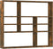 vidaXL - Wandschap - 90x16x78 - cm - bewerkt - hout - gerookt - eikenkleurig