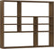 vidaXL - Wandschap - 90x16x78 - cm - bewerkt - hout - bruineikenkleurig