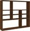 vidaXL - Wandschap - 90x16x78 - cm - bewerkt - hout - bruineikenkleurig