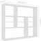 vidaXL - Wandschap - 90x16x78 - cm - bewerkt - hout - wit