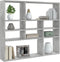vidaXL - Wandschap - 90x16x78 - cm - spaanplaat - betongrijs