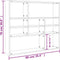 vidaXL - Wandschap - 90x16x78 - cm - spaanplaat - betongrijs