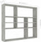 vidaXL - Wandschap - 90x16x78 - cm - spaanplaat - betongrijs