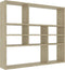 vidaXL - Wandschap - 90x16x78 - cm - spaanplaat - sonoma - eikenkleurig