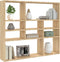 vidaXL - Wandschap - 90x16x78 - cm - spaanplaat - sonoma - eikenkleurig
