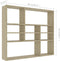 vidaXL - Wandschap - 90x16x78 - cm - spaanplaat - sonoma - eikenkleurig
