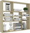 vidaXL - Wandschap - 90x16x78 - cm - spaanplaat - sonoma - eikenkleurig