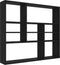 vidaXL - Wandschap - 90x16x78 - cm - spaanplaat - zwart