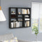 vidaXL - Wandschap - 90x16x78 - cm - spaanplaat - zwart