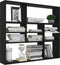 vidaXL - Wandschap - 90x16x78 - cm - spaanplaat - zwart
