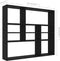 vidaXL - Wandschap - 90x16x78 - cm - spaanplaat - zwart