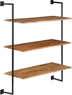 vidaXL - Wandschap - 94x35x113 - cm - massief - acaciahout