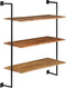 vidaXL - Wandschap - 94x35x113 - cm - massief - acaciahout