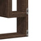 vidaXL - Wandschap - 96x12x64 - cm - bewerkt - hout - bruin - eikenkleurig