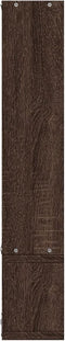 vidaXL - Wandschap - 96x12x64 - cm - bewerkt - hout - bruin - eikenkleurig