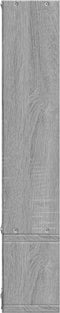 vidaXL - Wandschap - 96x12x64 - cm - bewerkt - hout - grijs - sonoma - eikenkleurig