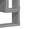 vidaXL - Wandschap - 96x12x64 - cm - bewerkt - hout - grijs - sonoma - eikenkleurig