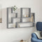 vidaXL - Wandschap - 96x12x64 - cm - bewerkt - hout - grijs - sonoma - eikenkleurig