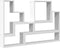 vidaXL - Wandschap - 96x12x64 - cm - bewerkt - hout - wit
