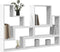 vidaXL - Wandschap - 96x12x64 - cm - bewerkt - hout - wit